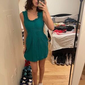 Moulinette Soeurs Vibrant Green Mini Dress